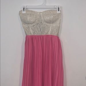Strapless summer dress